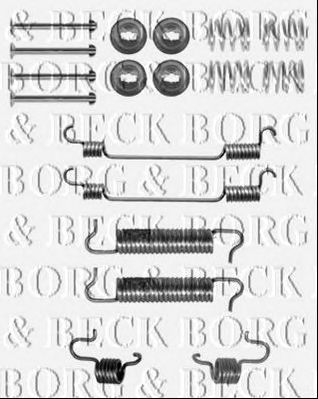 BORG & BECK bbk6155 -  Комплектующие, колодки дискового тормоза